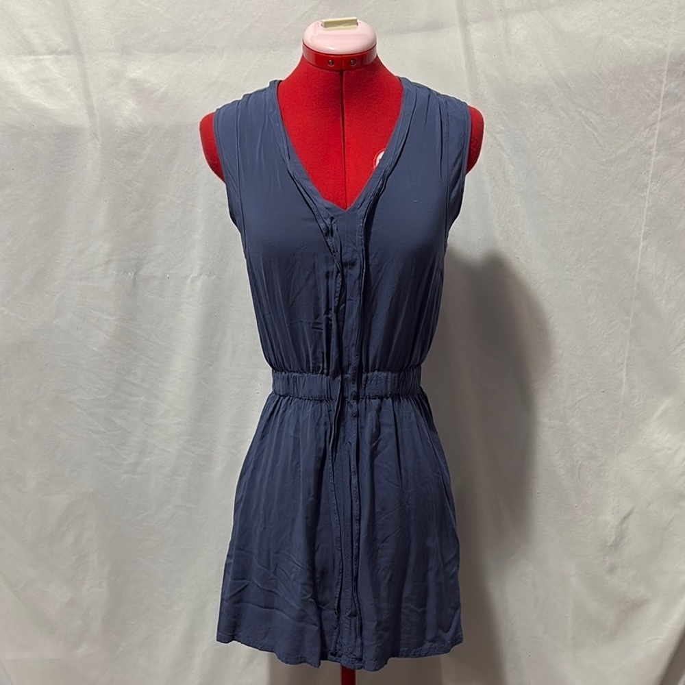 Converse Blue Sleeveless V Neck Sundress XS279